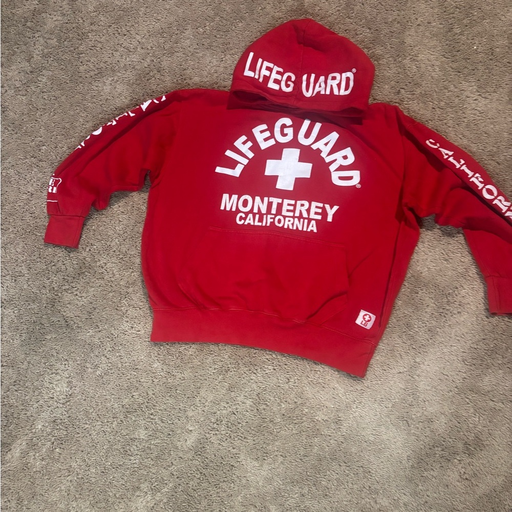 Red Lifeguard Hoodie